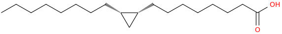Cyclopropaneoctanoic acid, 2 octyl , (1r,2s) rel 